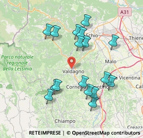 Mappa 36078 Valdagno VI, Italia (7.42941)