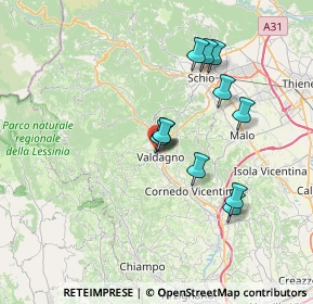 Mappa 36078 Valdagno VI, Italia (6.13818)