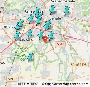 Mappa Via Padergnone, 24050 Zanica BG, Italia (3.81688)