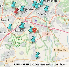 Mappa Via Padergnone, 24050 Zanica BG, Italia (4.67071)