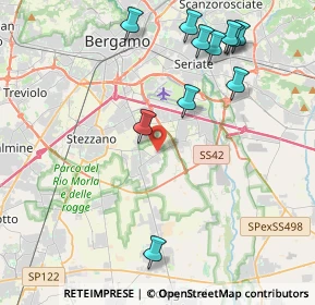 Mappa Via Padergnone, 24050 Zanica BG, Italia (4.71545)