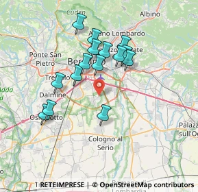 Mappa Via Padergnone, 24050 Zanica BG, Italia (6.26067)