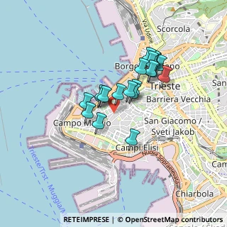 Mappa Via Principe di Montfort, 34123 Trieste TS, Italia (0.6585)