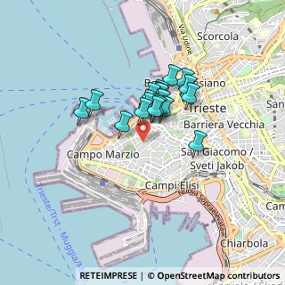 Mappa Via Principe di Montfort, 34123 Trieste TS, Italia (0.557)
