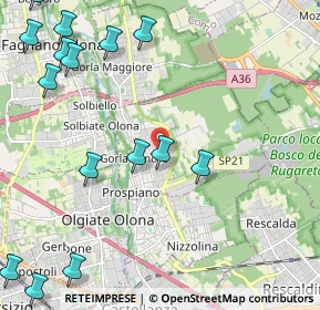 Mappa Via L. da Vinci, 21055 Gorla Minore VA, Italia (3.09688)