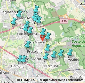 Mappa Via L. da Vinci, 21055 Gorla Minore VA, Italia (1.93789)
