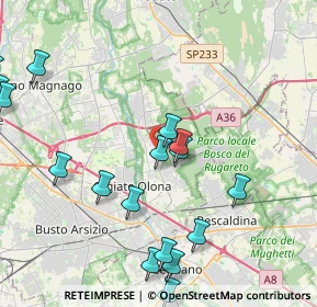 Mappa Via L. da Vinci, 21055 Gorla Minore VA, Italia (5.459)