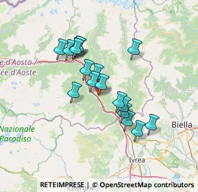 Mappa Scuole elementari, 11020 Arnad AO, Italia (11.39889)