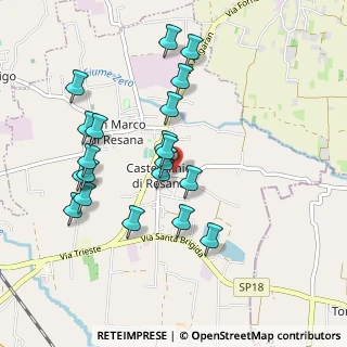 Mappa Via dei Marta, 31023 Resana TV, Italia (0.9115)