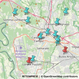 Mappa Via Guaranguala, 21010 Cardano Al Campo VA, Italia (4.64077)