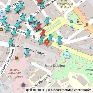 Mappa Piazza Gian Battista Vico, 34131 Trieste TS, Italia (0.08462)