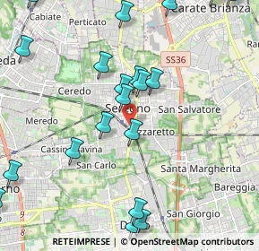 Mappa Via Fratelli Bandiera, 20831 Seregno MB, Italia (2.5855)