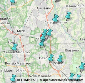 Mappa Via Fratelli Dandolo, 20831 Seregno MB, Italia (5.9595)