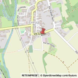 Mappa Via San Giulio, 1, 28012 Cressa, Novara (Piemonte)