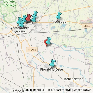 Mappa Via Dante Alighieri, 31023 Resana TV, Italia (4.92923)