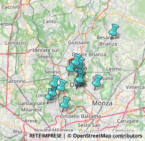 Mappa Via delle Nazioni Unite, 20831 Seregno MB, Italia (5.095)