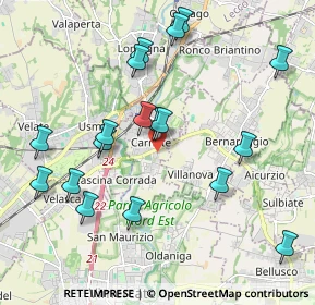 Mappa SP177, 20866 Carnate MB, Italia (2.11278)