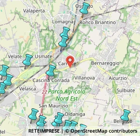 Mappa SP177, 20866 Carnate MB, Italia (3.3765)