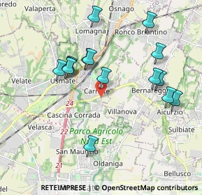 Mappa SP177, 20866 Carnate MB, Italia (1.922)