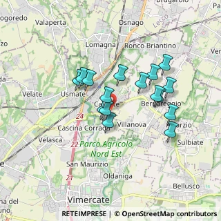 Mappa Via I Maggio, 20866 Carnate MB, Italia (1.45)