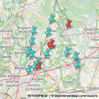 Mappa Viale dell'Artigianato, 20886 Bernareggio MB, Italia (7.51125)
