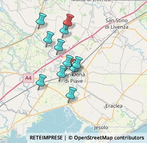 Mappa Via Salvatore Quasimodo, 30027 San Donà di Piave VE, Italia (5.63545)