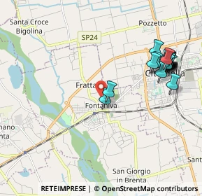 Mappa Via Trieste, 35014 Fontaniva PD, Italia (2.3045)