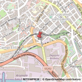 Mappa 34 Via Tacco Giandomenico, Trieste, TS 34144, 34144 Trieste TS, Italia, 34144 Trieste, Trieste (Friuli-Venezia Giulia)