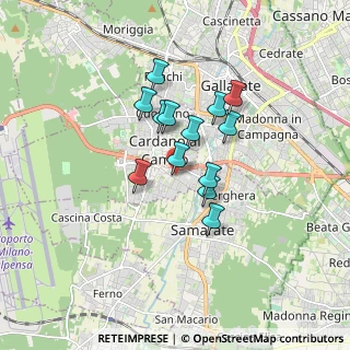 Mappa Via Monte Grappa, 21010 Cardano al Campo VA, Italia (1.24077)