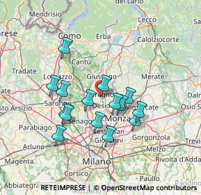 Mappa Via Antonio Meucci, 20831 Seregno MB, Italia (11.91067)