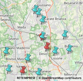 Mappa Via Antonio Meucci, 20831 Seregno MB, Italia (5.57)