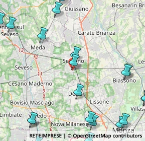 Mappa Via Antonio Meucci, 20831 Seregno MB, Italia (6.45)