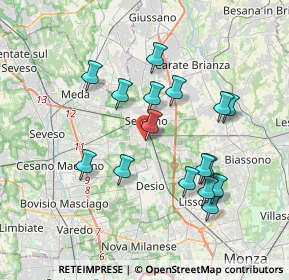 Mappa Via Antonio Meucci, 20831 Seregno MB, Italia (3.46)
