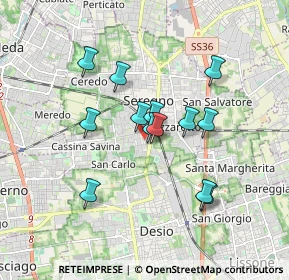Mappa Via Antonio Meucci, 20831 Seregno MB, Italia (1.41923)