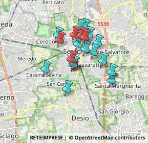 Mappa Via Antonio Meucci, 20831 Seregno MB, Italia (1.3375)