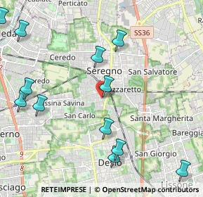 Mappa Via Antonio Meucci, 20831 Seregno MB, Italia (2.62417)