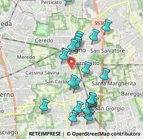 Mappa Via Antonio Meucci, 20831 Seregno MB, Italia (1.9435)