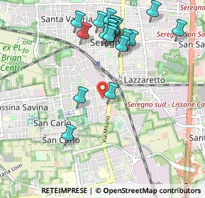 Mappa Via Antonio Meucci, 20831 Seregno MB, Italia (1.084)