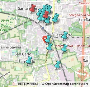 Mappa Via Antonio Meucci, 20831 Seregno MB, Italia (0.9615)