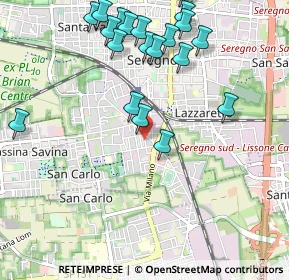 Mappa Via Antonio Meucci, 20831 Seregno MB, Italia (1.171)