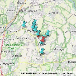 Mappa Via Parrocchia, 20886 Aicurzio MB, Italia (1.15)