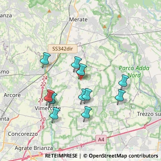 Mappa Via Parrocchia, 20886 Aicurzio MB, Italia (3.51)
