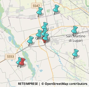 Mappa Via Borgo Padova, 35013 Cittadella PD, Italia (3.62818)