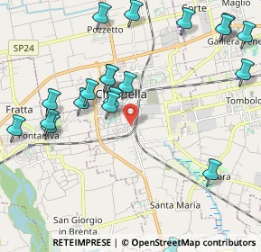 Mappa Via Borgo Padova, 35013 Cittadella PD, Italia (2.4905)