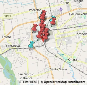 Mappa Via Borgo Padova, 35013 Cittadella PD, Italia (1.07588)