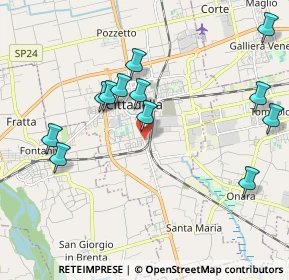 Mappa Via Borgo Padova, 35013 Cittadella PD, Italia (2.09833)