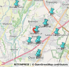 Mappa Via Pizzo Coca, 24044 Dalmine BG, Italia (2.01167)