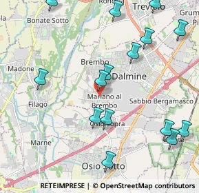 Mappa Via Pizzo Coca, 24044 Dalmine BG, Italia (2.474)