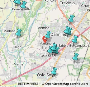 Mappa Via Pizzo Coca, 24044 Dalmine BG, Italia (2.24867)