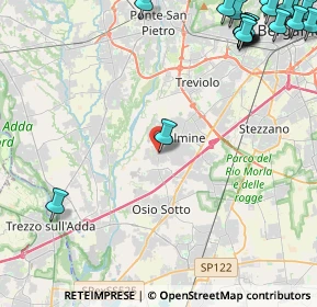 Mappa Via Pizzo Coca, 24044 Dalmine BG, Italia (6.9985)